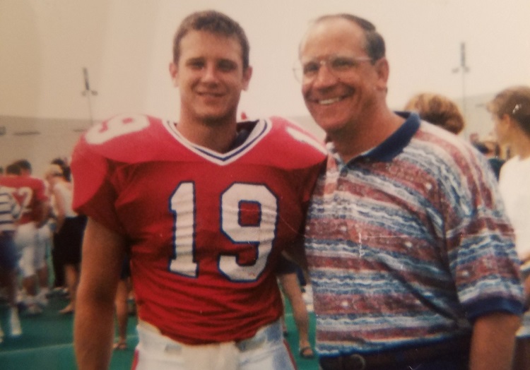 The first two generations of John Hoersters. The younger John followed his dad into coaching. (Photo courtesy of Hoerster family)