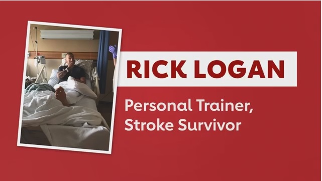 Fitness trainer Rick Logan, hospitalized after stroke.