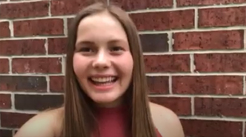 Anna Claire video testimonial for American Heart Challenge