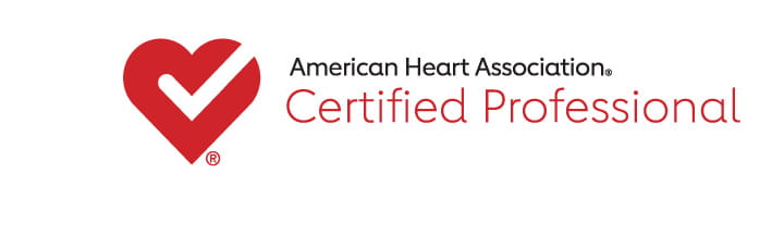 Certified Professional by the American Heart Association logo