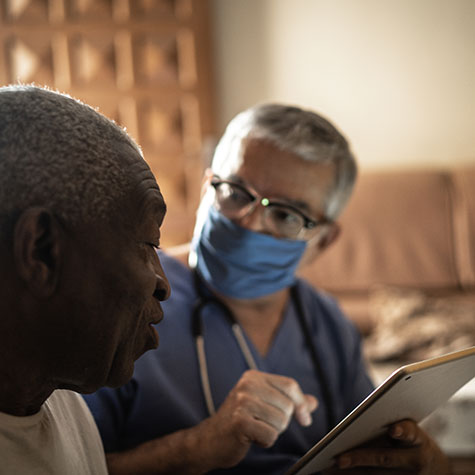 Male Nurse with Patient SNF