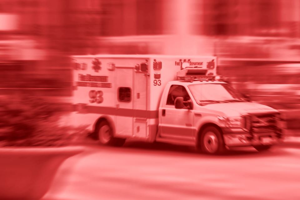 ambulance on street