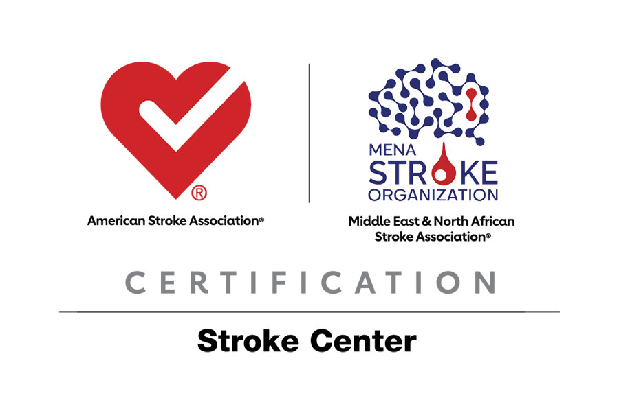 American Stroke Association | Middle East & North African Stroke Association | Stroke Center Certification logos