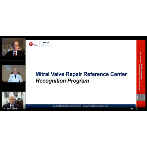 Mitral Valve Repair Reference Center Award Webinar