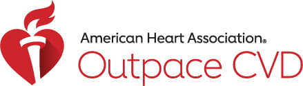 American Heart Association Outpace CVD logo