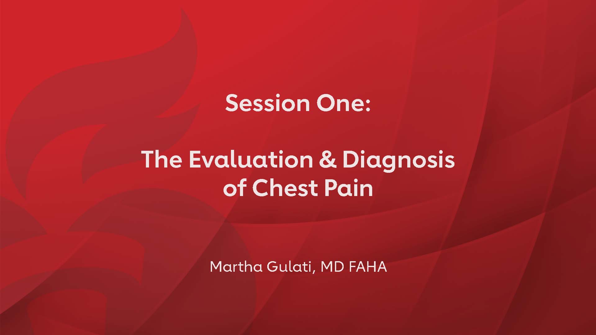Title Slide for the Evaluation and Diagnosis of Chest Pain