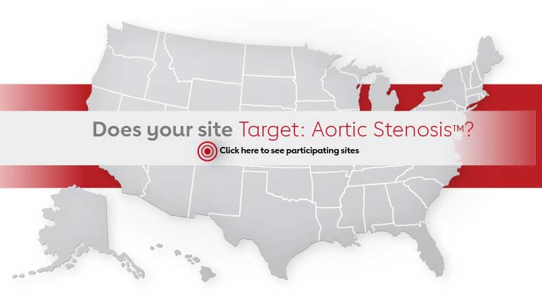 Target Aortic Stenosis Generic Participating Sites Map Brochure