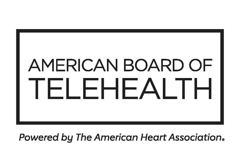 American Board of Telehealth, Powered by The American Heart Association, logo