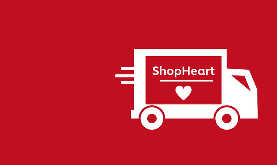 Shop Heart moving van graphic
