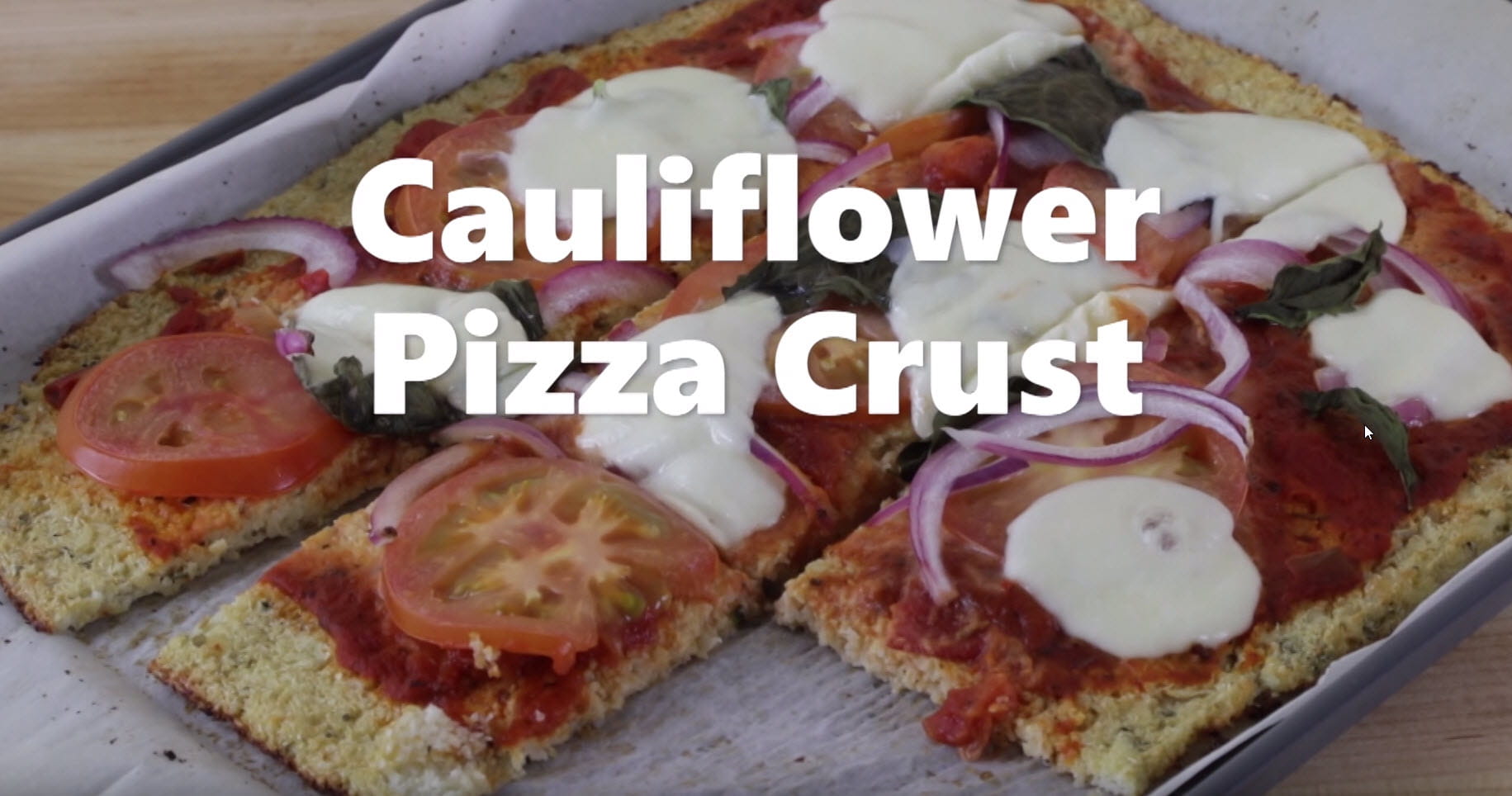 How to Make Cauliflower Pizza Crust Video American Heart Association