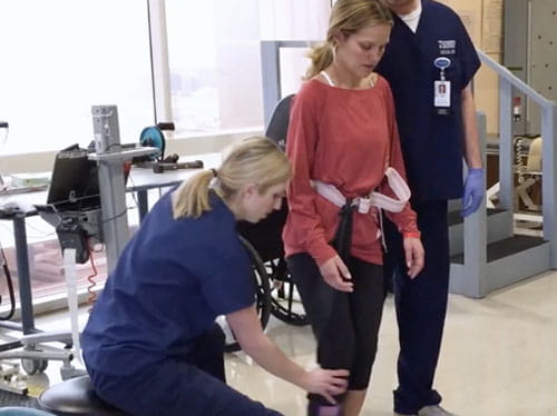 Tessa in physical therapy treatment Tessa in physical therapy treatment