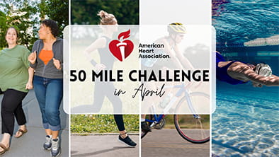 AHA 50 Mile Challenge in April