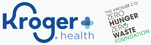 Kroger Health and The Kroger Co. Zero Hunger Zero Waste Foundation dual logo