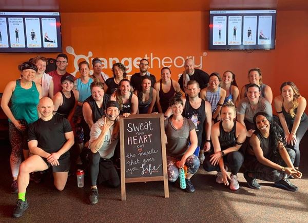 Orangetheory Fitness Has Heart at Portland Goat Blocks - members posing for group photo