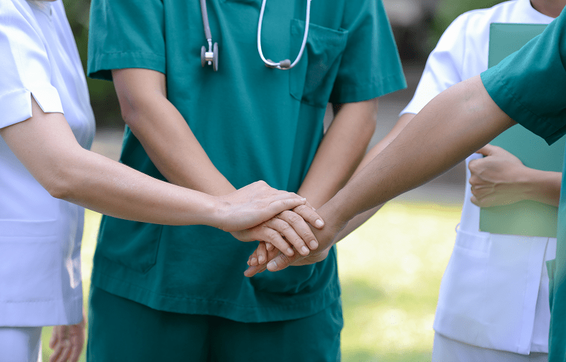 Group of doctors standing together