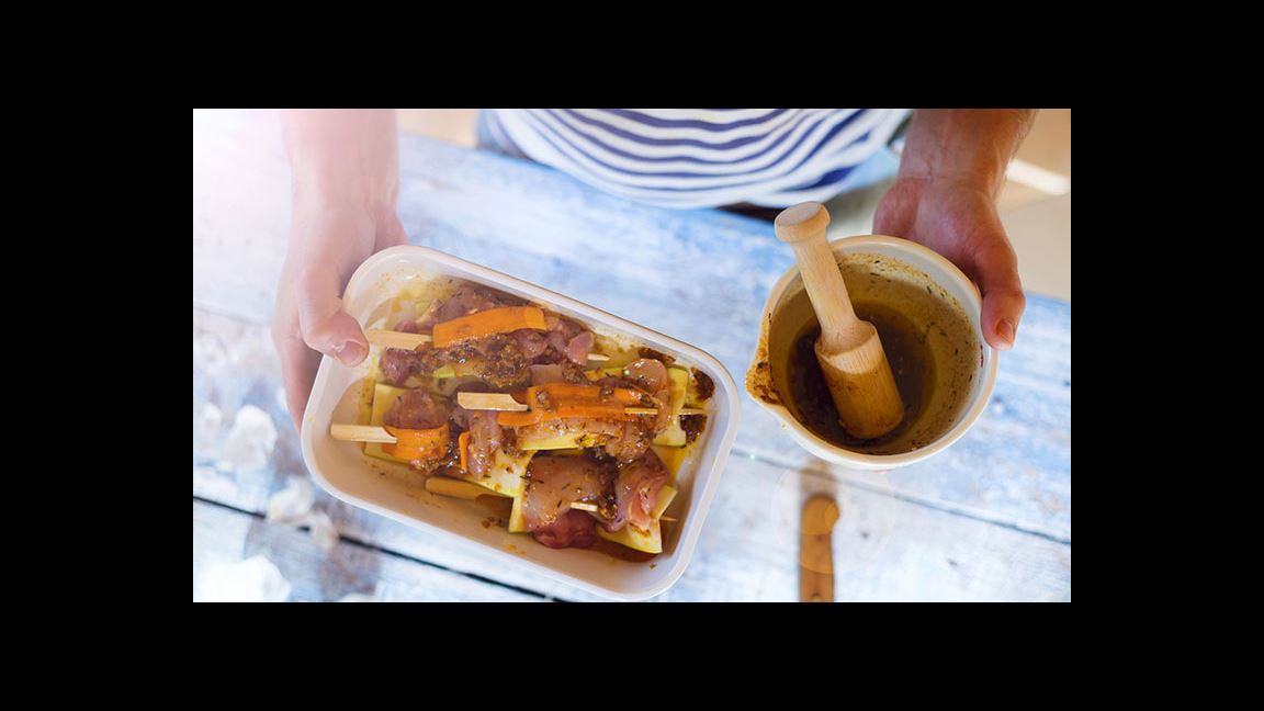 marinating meat for grilling