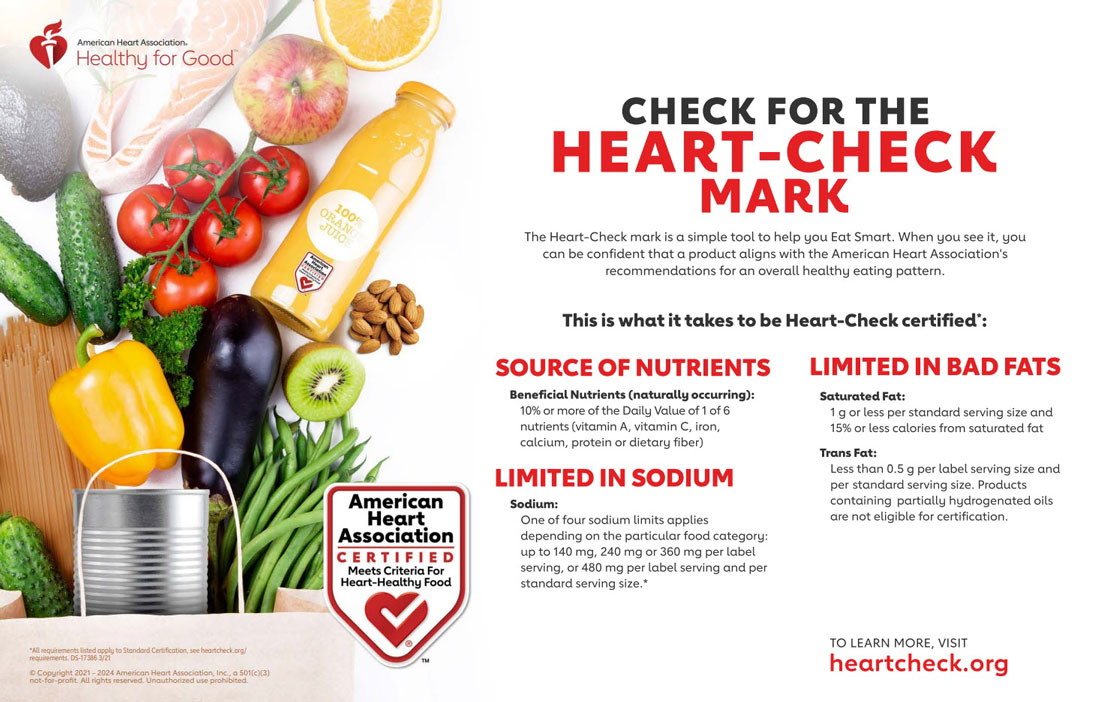 Heart Check Foods American Heart Association