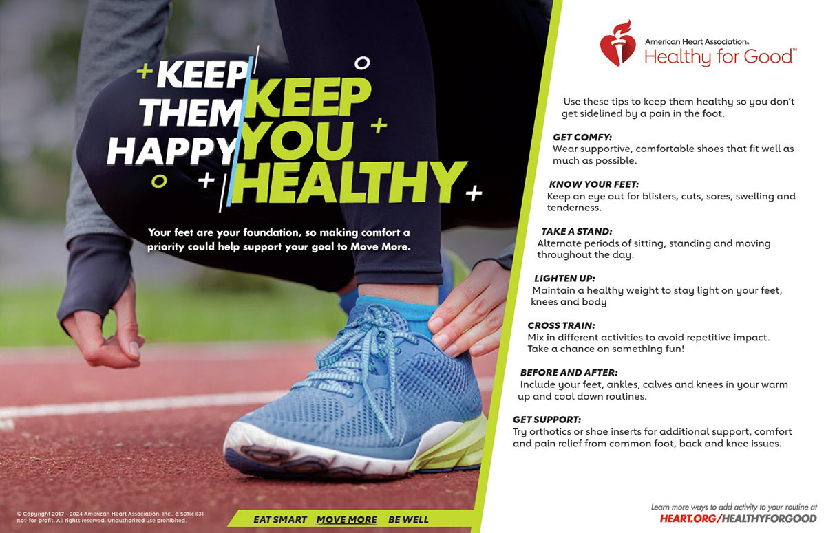 Happy feet infographic from Dr Scholls