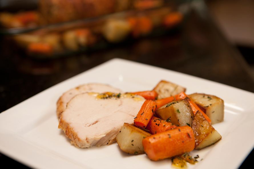 Orange Glazed Turkey with Potatoes & Carrots American Heart Association