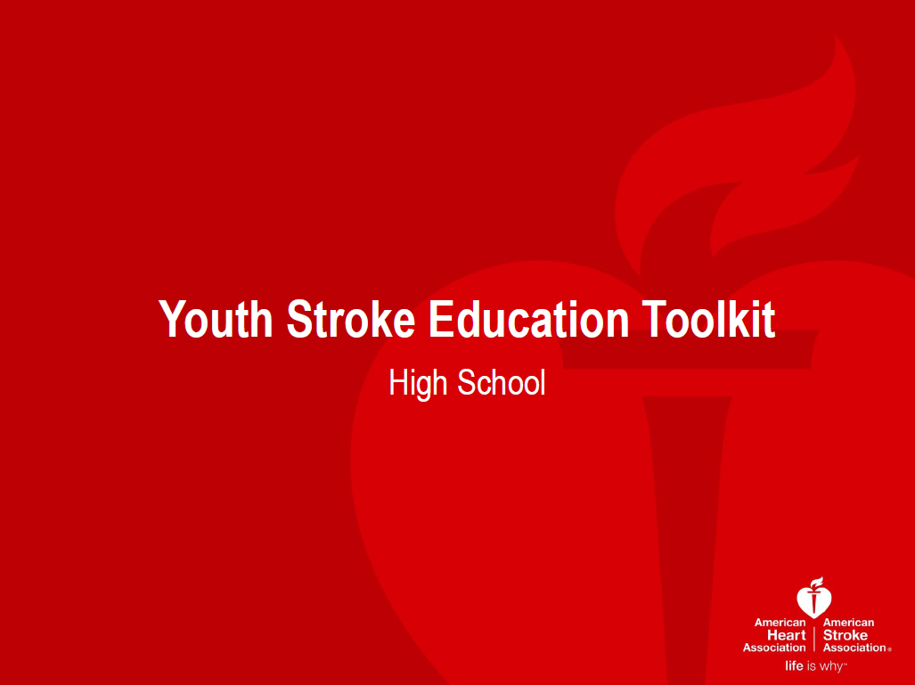 Youth Stroke Toolkits American Heart Association