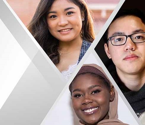 2020 Empowered Scholars recipients Lady Dorothy Eli, Ngoc Vuong, and Noun Abdelaziz
