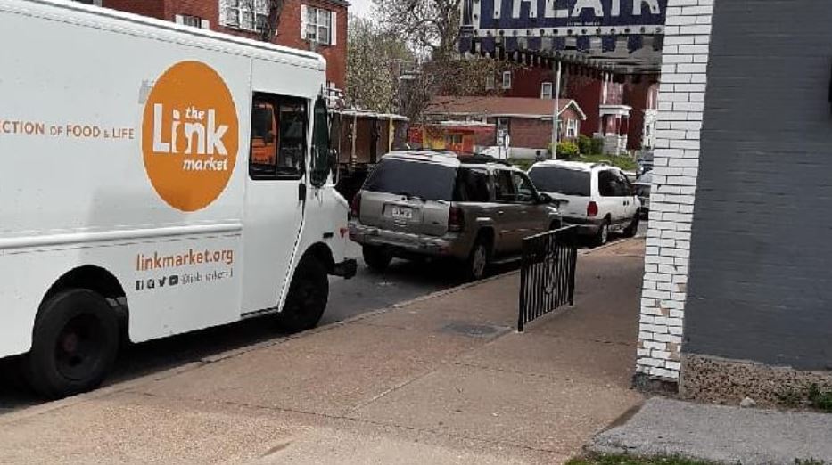 The Link truck on a city street from the USA today article