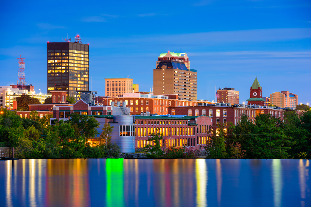 Manchester New Hampshire Skyline