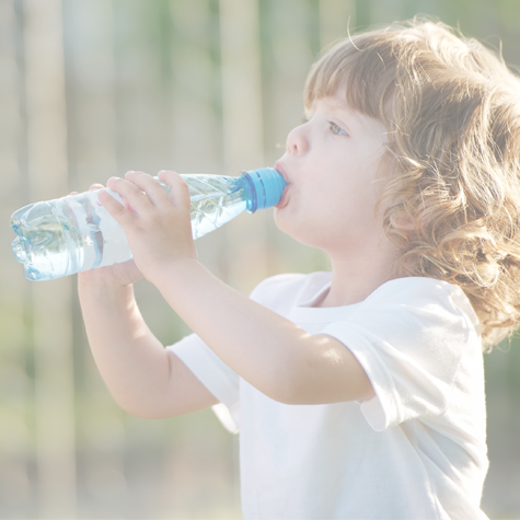 Child drinking water