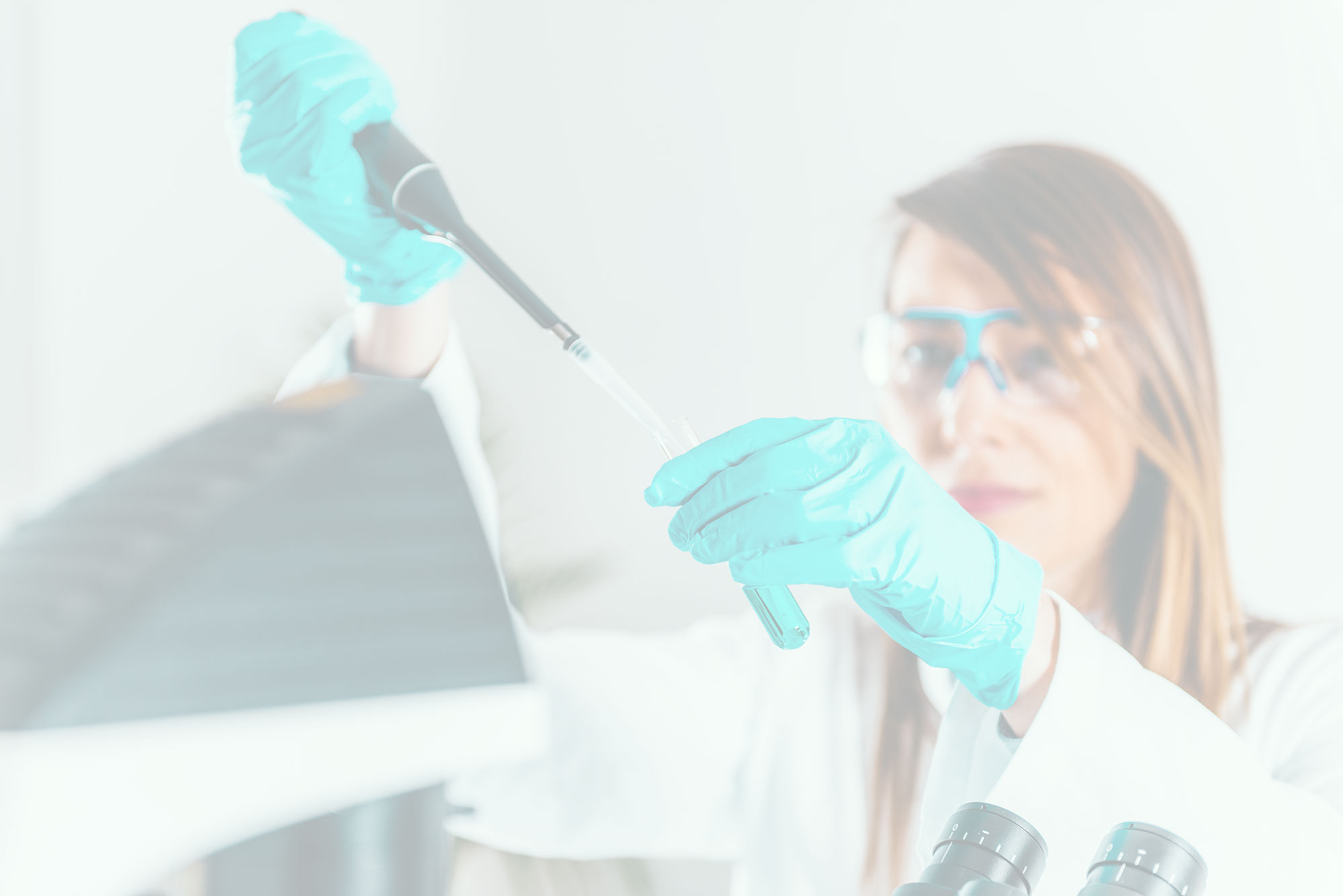 Female doing research in a laboratory