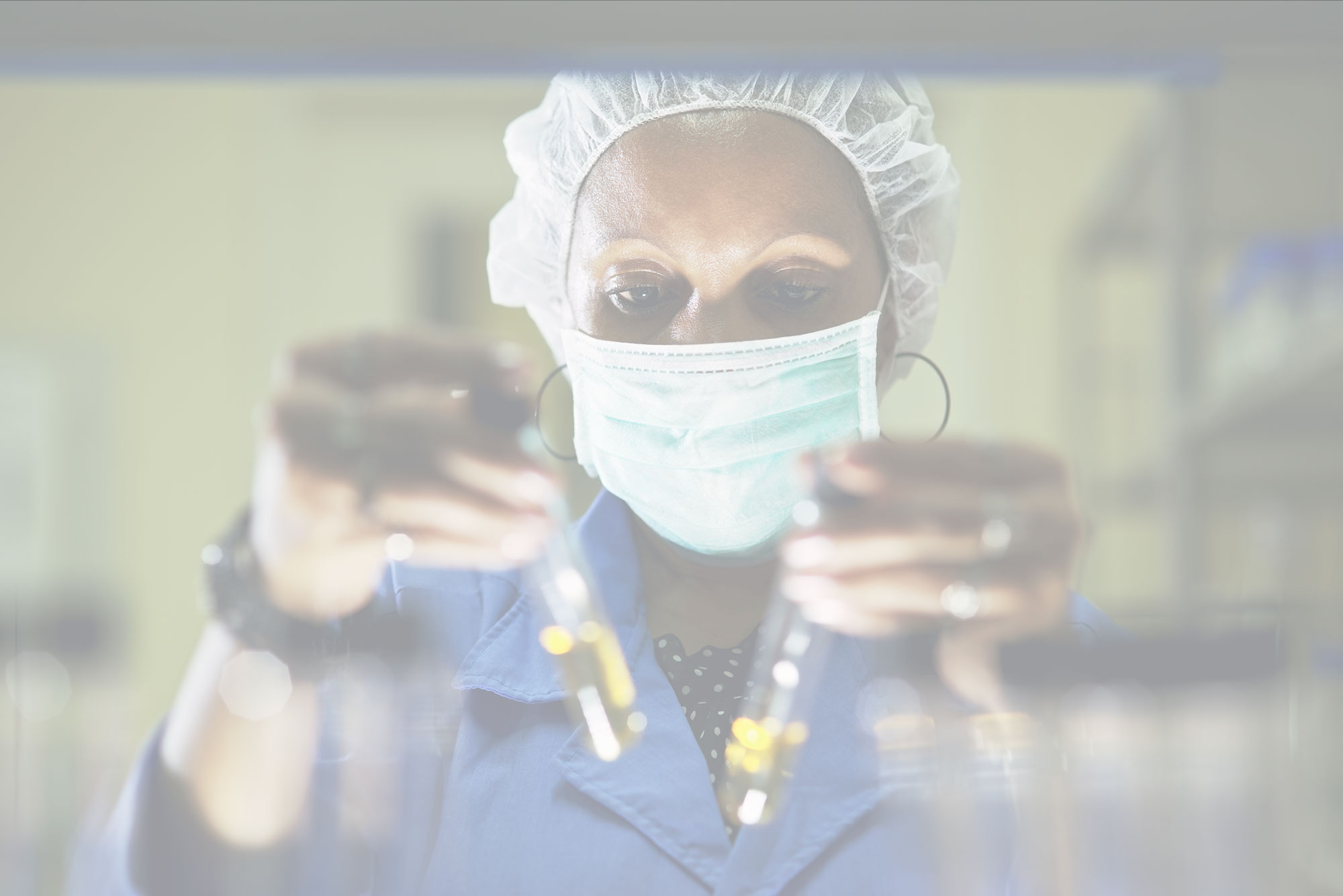 Female doing research in a laboratory