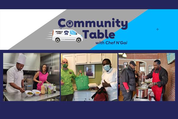 Community Table photos featuring Chef N'Gai