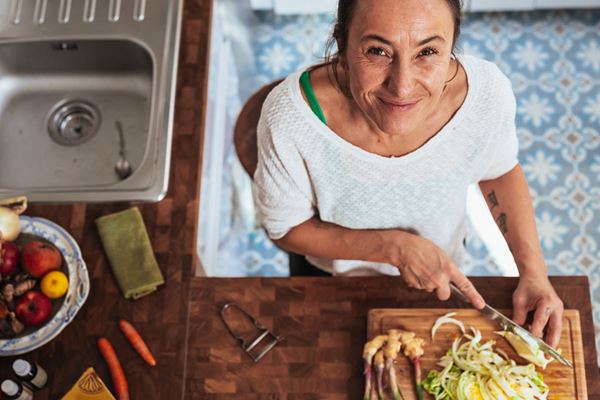 woman cooking