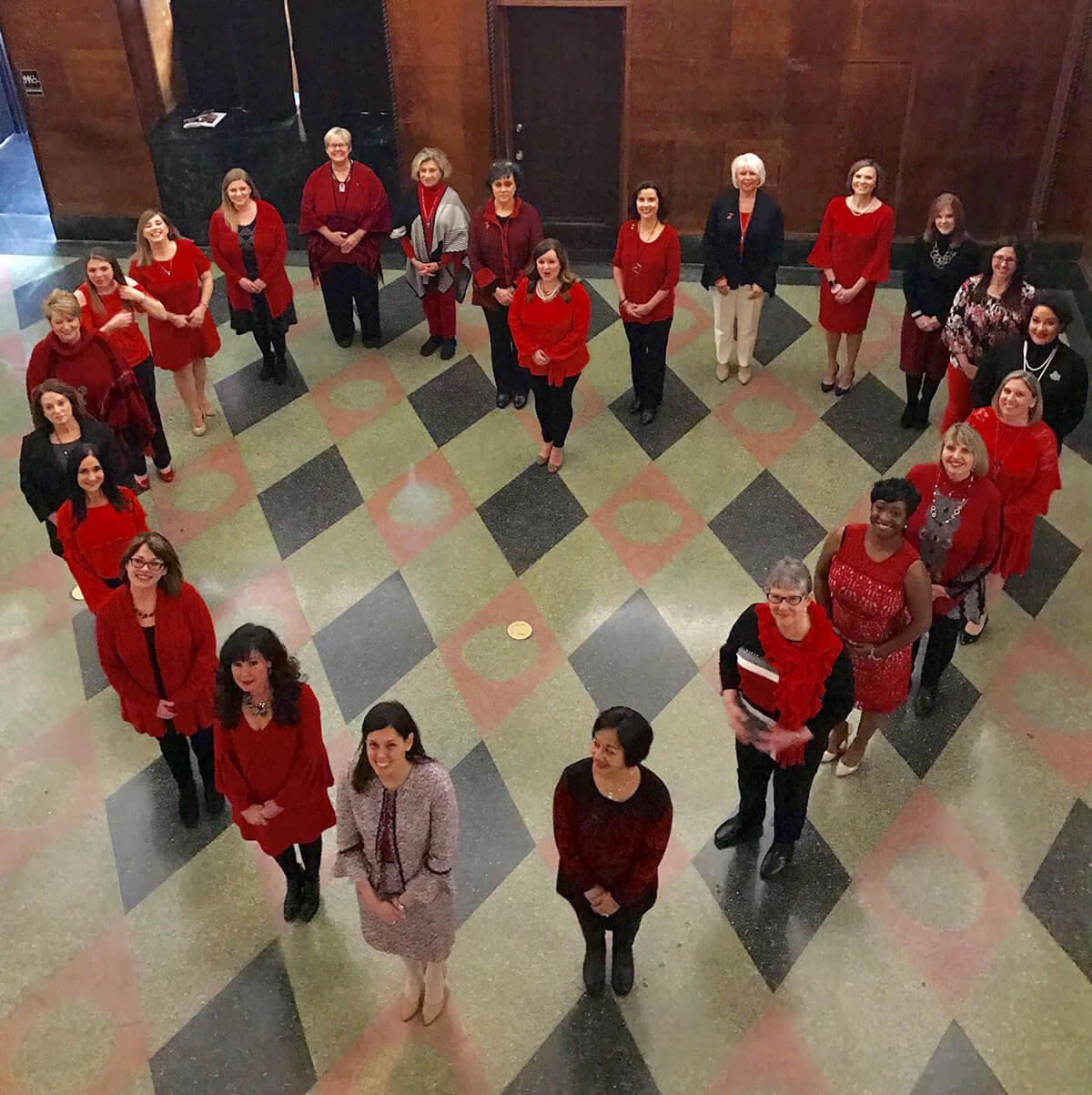 Circle of Red Heart