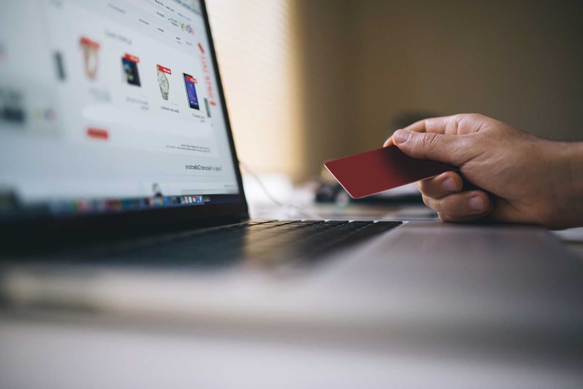 using a card online
