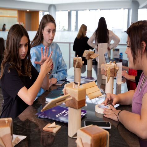 Girls at STEM Event
