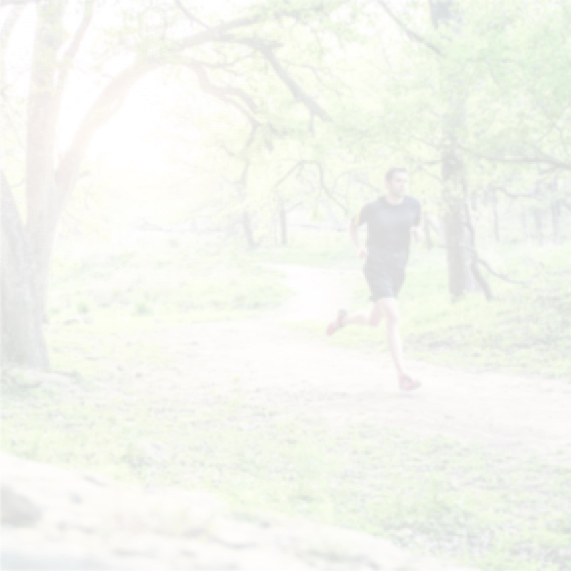 Man running Man running in the woods