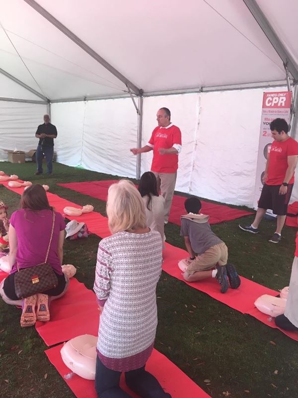 Ron Mullins leading CPR training