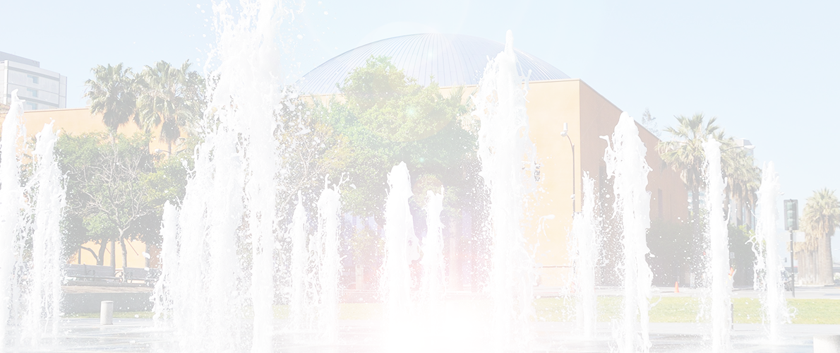 Silicon Valley header Cesar Chavez fountain in Silicon Valley