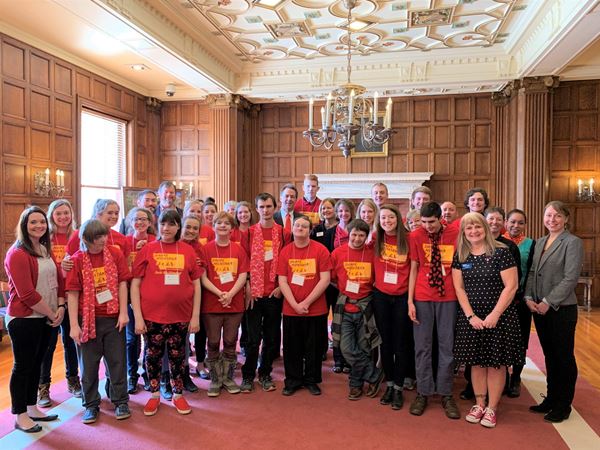 group of students at 2019 Montana Lobby Day