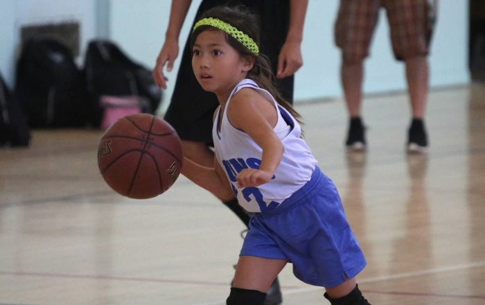 Anabelle Provisor playing basketball