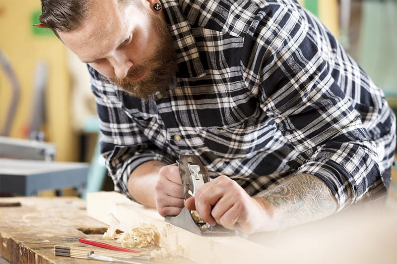 carpenter carpenter using wood plane