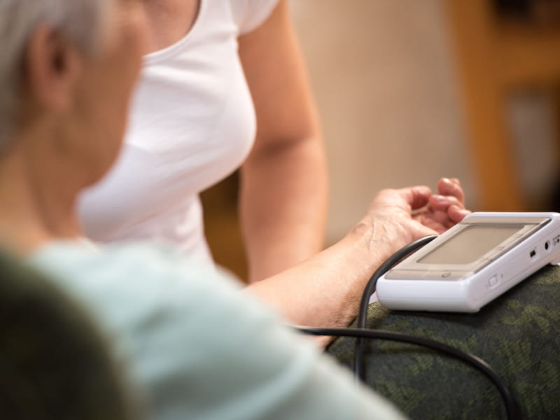 high blood pressure and falls in the elderly