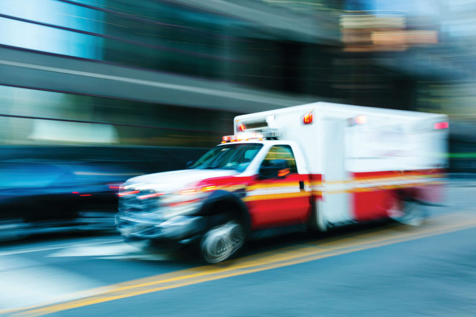 ambulance on street