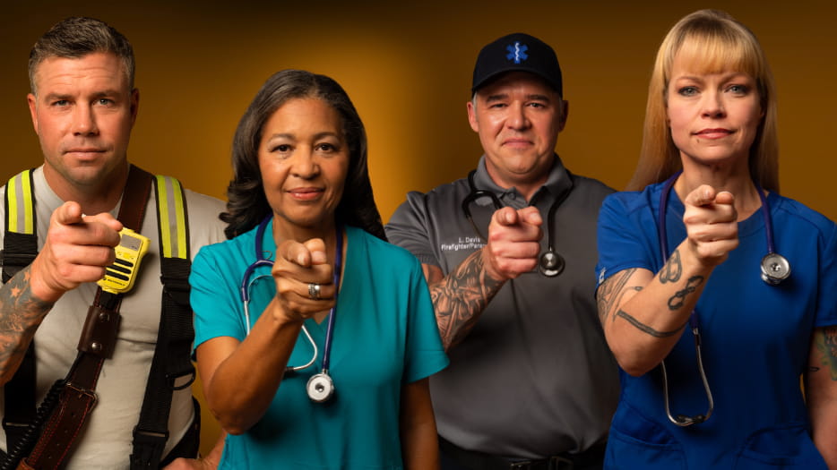 four professional first responders home hero image 2-2-26 min