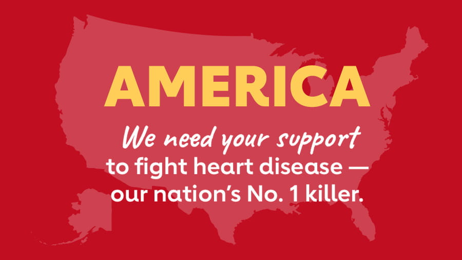 Image of the United States of America with Red background