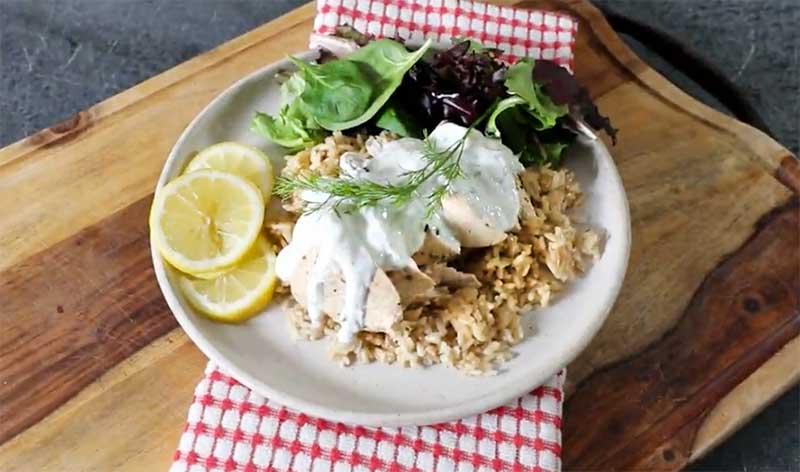Lemon Chicken with Dill Sauce recipe