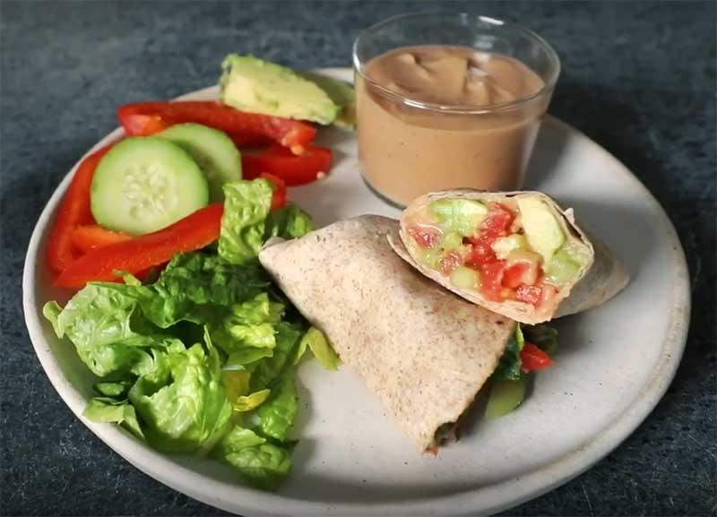 white bean hummus wrap recipe