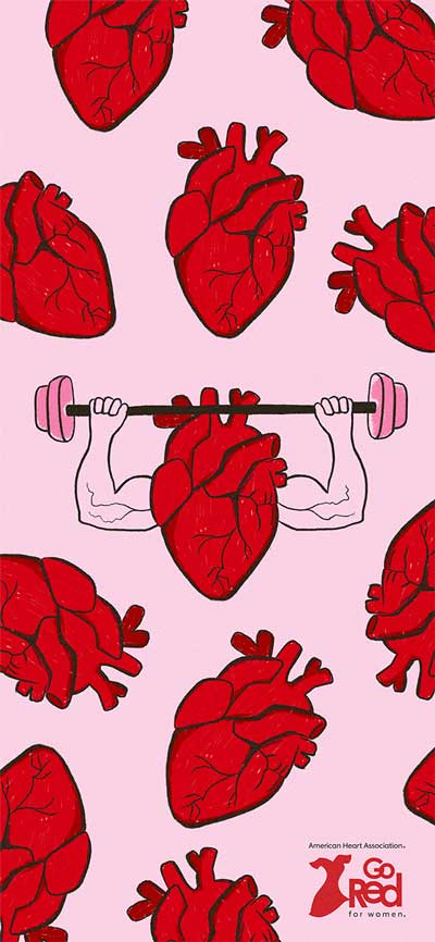 Go Red For Women phone background