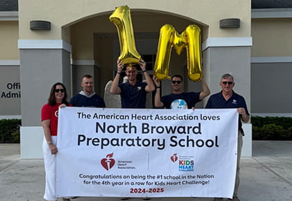 Local Florida School led the nation in Kids Heart Challenge for fourth consecutive year
