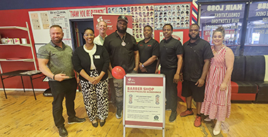 Barbershop Self-Monitoring Blood Pressure station